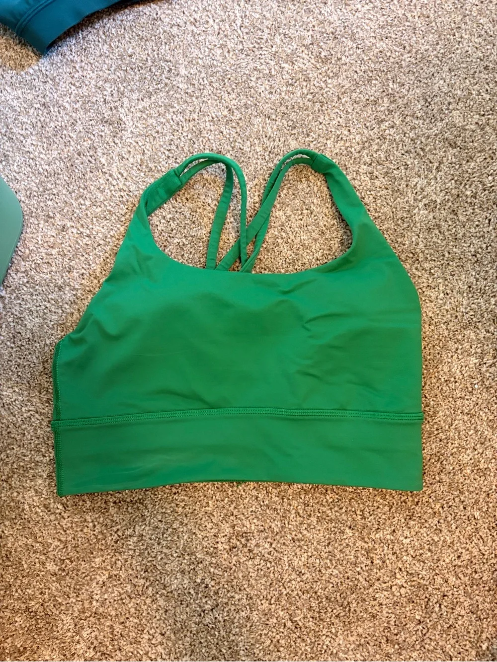 lululemon athletica Green Strappy Sports Bra